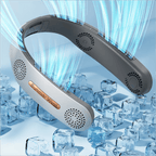 Neck Fan 4 Turbo 2400mAh Portable Ventilator Bladeless Cooling Mute Fan USB Rechargeable Wearable Neckband Fan for Outdoor USB Rechargeable Leafless Hanging Fans Air Cooler Cooling Wearable Neckband Fans Stevvex