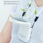 Neck Hanging Fan Ventilator Foldable USB Adjustable Rechargeable Cooling Mute Power Bank Handheld Portable Desk Fan Portable Fan Portable Mini Fan USB Rechargeable with Power Bank Handheld Fan Desk Adjustable Fan Air Cooler Home Office Outdoor Travel Stevvex