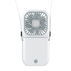 Neck Hanging Fan Ventilator Foldable USB Adjustable Rechargeable Cooling Mute Power Bank Handheld Portable Desk Fan Portable Fan Portable Mini Fan USB Rechargeable with Power Bank Handheld Fan Desk Adjustable Fan Air Cooler Home Office Outdoor Travel Stevvex