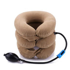 Neck Pillow Home Office Travel Pillow 3-layered Air Inflatable Vertebra Auxiliary Tools Neck Support Assistant Pillow Air Adjustable and Inflatable Neck Pillow Comfort Neck Travel Pillow Airplane Pillow Cervical Neck Pillow for Kids Adults