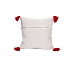 Needlepoint Tassel Pillow Cover Embroidered Cotton Boho Hmong Tribal Cushion BandsCo Straps