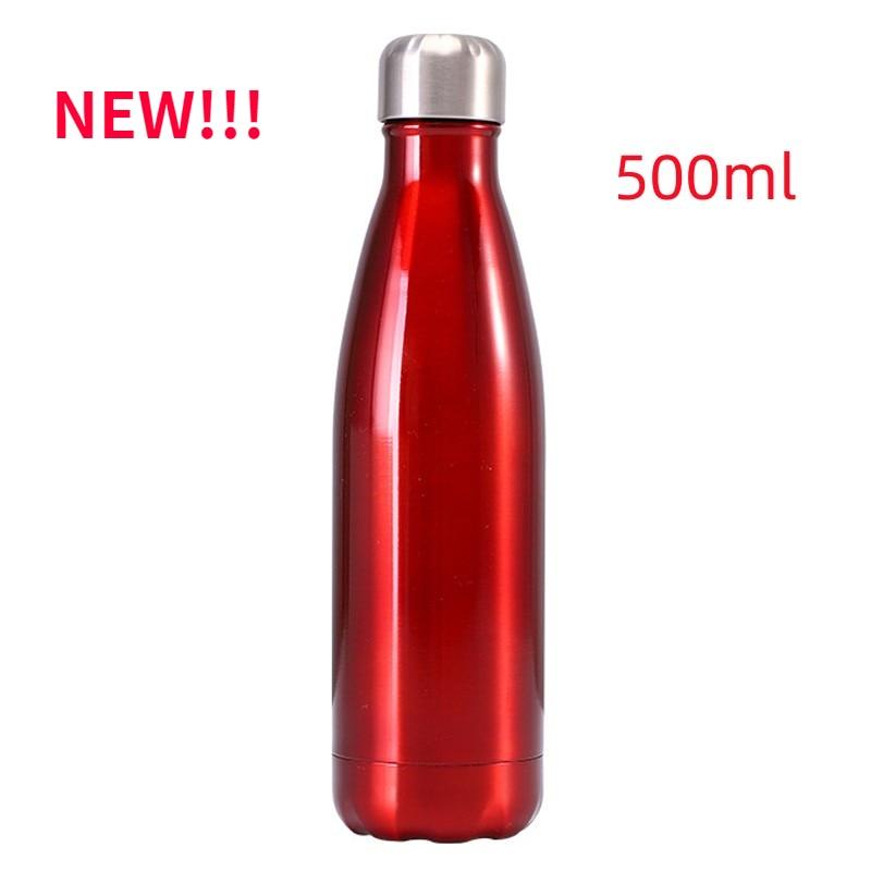 Neon Blue Water Bottle for Men Women & Kids Double Wall Stainless Steel Water Bottle Thermos Insulated Vacuum Flask Gym Sport Shaker Bottle Portable Thermoses Stylish Stainless Steel Bottle Keeps Water & Beverages All Day Hot Or Cold Stevvex