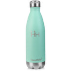 Neon Blue Water Bottle for Men Women & Kids Double Wall Stainless Steel Water Bottle Thermos Insulated Vacuum Flask Gym Sport Shaker Bottle Portable Thermoses Stylish Stainless Steel Bottle Keeps Water & Beverages All Day Hot Or Cold Stevvex