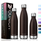 Neon Blue Water Bottle for Men Women & Kids Double Wall Stainless Steel Water Bottle Thermos Insulated Vacuum Flask Gym Sport Shaker Bottle Portable Thermoses Stylish Stainless Steel Bottle Keeps Water & Beverages All Day Hot Or Cold Stevvex