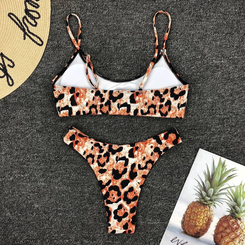 Neon Yellow Green Swimsuit Women Push Up Padded Micro Bikini Summer Beach Bathing Suit Beach Swimwear  Women's Scoop Neck Cut Out Front Lace Up Back High Cut One Piece Swimsuit Stevvex