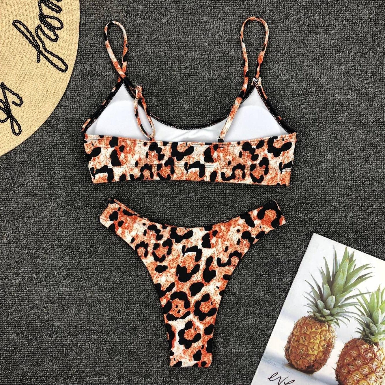 Neon Yellow Green Swimsuit Women Push Up Padded Micro Bikini Summer Beach Bathing Suit Beach Swimwear  Women's Scoop Neck Cut Out Front Lace Up Back High Cut One Piece Swimsuit Stevvex