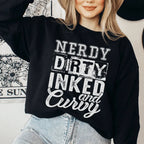 Nerdy Dirty Inked And Curvy Sweatshirt Peachy Sunday