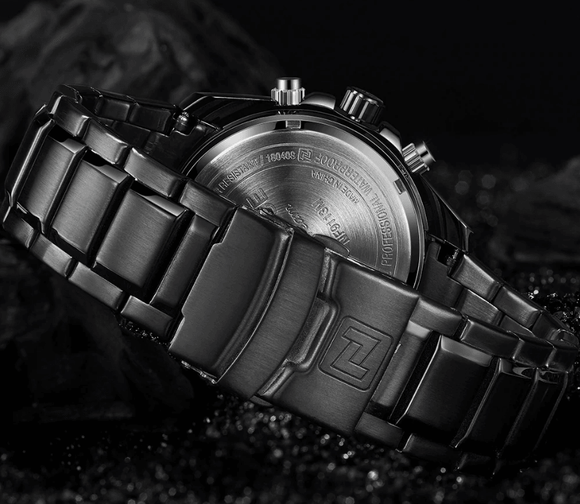 Men's  Waterproof Stainless Steel Watch With Chronometers Business Style Wristwatch Unique Design Perfect Gift - SJB-DIAMOND ELITES