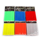 New 12 Pcs Bicycle Mountain Bike Riding Wheel Rim Spoke Mount Clip Tube Warning Light Strip Bicycle Wheel Spoke Reflector Reflective Mount Clip Tube Warning Strip Waterproof Bicycle Spoke Reflectors Stevvex