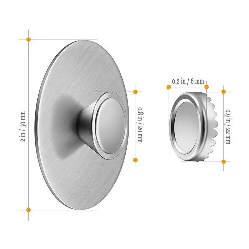 New 1PC Magnetic Soap Holder Tool Free Rustproof Sponge Holder Dish Holder Soap Dish For Bathroom Lavatory Home Soap Dish Suction Strongly Magnetic soap Holder Rustproof Stainless Soap Holder for Bathroom and Kitchen Stevvex