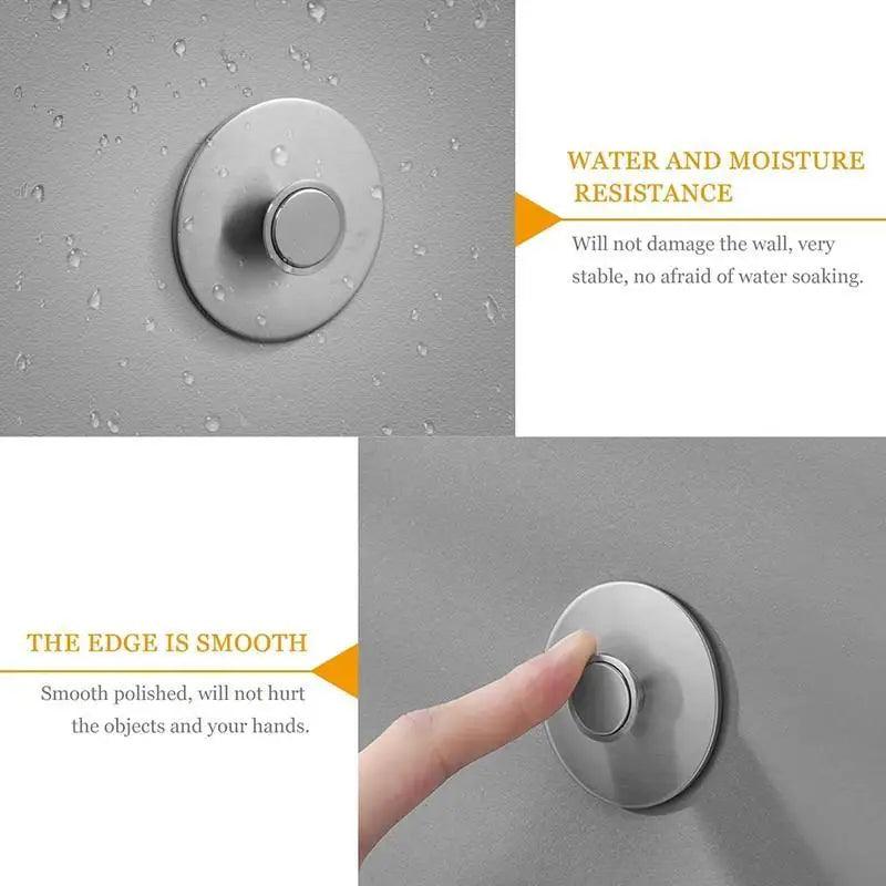 New 1PC Magnetic Soap Holder Tool Free Rustproof Sponge Holder Dish Holder Soap Dish For Bathroom Lavatory Home Soap Dish Suction Strongly Magnetic soap Holder Rustproof Stainless Soap Holder for Bathroom and Kitchen Stevvex