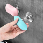 New 1PC Magnetic Soap Holder Tool Free Rustproof Sponge Holder Dish Holder Soap Dish For Bathroom Lavatory Home Soap Dish Suction Strongly Magnetic soap Holder Rustproof Stainless Soap Holder for Bathroom and Kitchen Stevvex