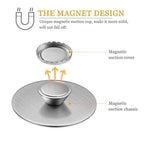New 1PC Magnetic Soap Holder Tool Free Rustproof Sponge Holder Dish Holder Soap Dish For Bathroom Lavatory Home Soap Dish Suction Strongly Magnetic soap Holder Rustproof Stainless Soap Holder for Bathroom and Kitchen Stevvex