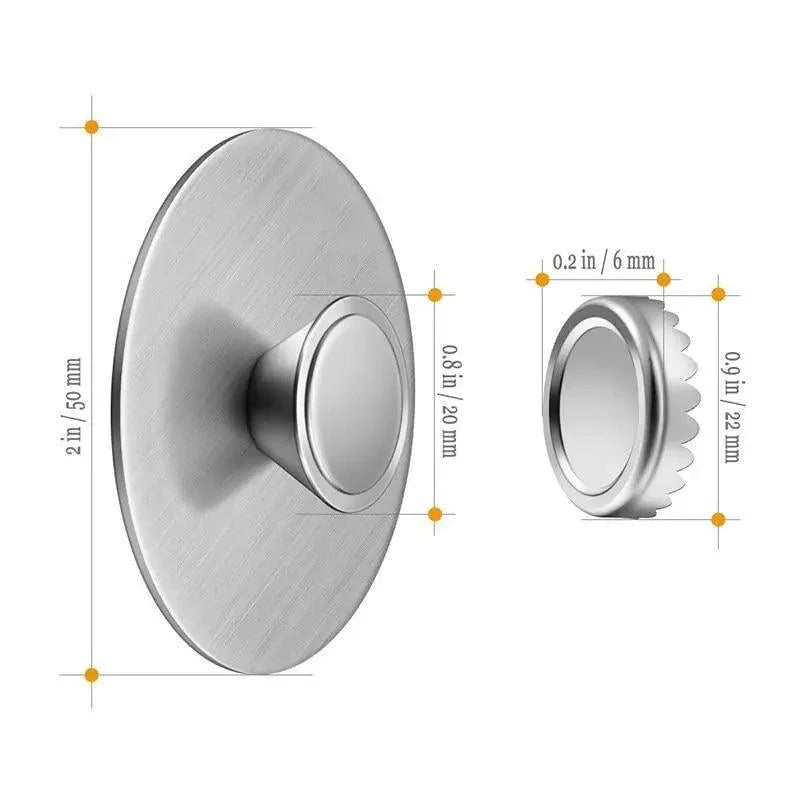 New 1PC Magnetic Soap Holder Tool Free Rustproof Sponge Holder Dish Holder Soap Dish For Bathroom Lavatory Home Soap Dish Suction Strongly Magnetic soap Holder Rustproof Stainless Soap Holder for Bathroom and Kitchen Stevvex