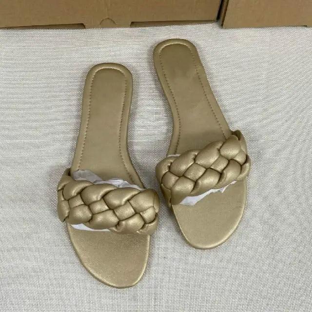 New 2021 Summer Sandals Flat Bottom Fashion Women Slides Sandals slipper -  Outdoor designer shoes for women Stevvex