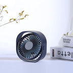 New 360° USB Fan Cooler Cooling Mini Fan Portable 3 Speed Super Mute Cooler for Office Cool Fans Car Home Notebook Laptop Portable Mini Fan for Bedroom Office Desktop Stevvex