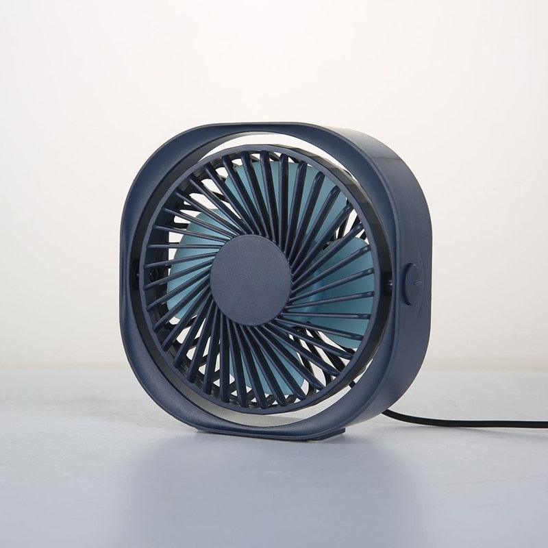 New 360° USB Fan Cooler Cooling Mini Fan Portable 3 Speed Super Mute Cooler for Office Cool Fans Car Home Notebook Laptop Portable Mini Fan for Bedroom Office Desktop Stevvex