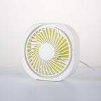 New 360° USB Fan Cooler Cooling Mini Fan Portable 3 Speed Super Mute Cooler for Office Cool Fans Car Home Notebook Laptop Portable Mini Fan for Bedroom Office Desktop Stevvex