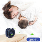 New 360° USB Fan Cooler Cooling Mini Fan Portable 3 Speed Super Mute Cooler for Office Cool Fans Car Home Notebook Laptop Portable Mini Fan for Bedroom Office Desktop Stevvex