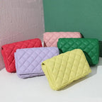 New Adorable Women's Handbag Green Small Flap Shoulder Bag In Thick Metal Chain Women's Clutch Bags Luxury  Ladies Shoulder Purse Stevvex