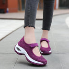 New Air Cushion Flat Shoes Women Mesh Sneakers Breathable Women Shoes Increase Casual Shoes Air Cushion Woman Mesh Sneakers Breathable Flats Womens Shoes Stevvex