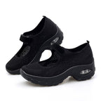 New Air Cushion Flat Shoes Women Mesh Sneakers Breathable Women Shoes Increase Casual Shoes Air Cushion Woman Mesh Sneakers Breathable Flats Womens Shoes Stevvex
