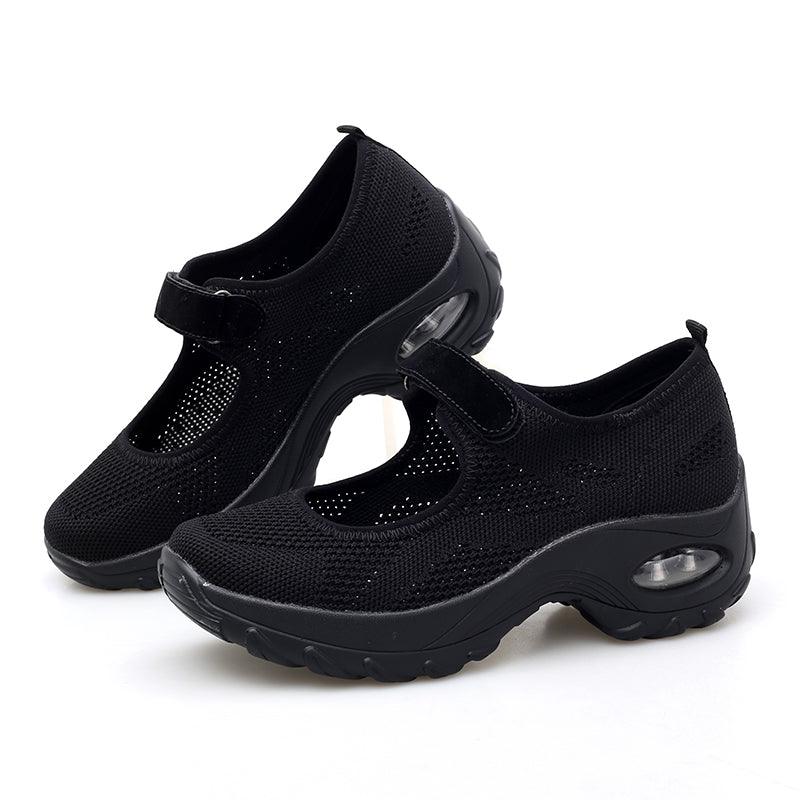 New Air Cushion Flat Shoes Women Mesh Sneakers Breathable Women Shoes Increase Casual Shoes Air Cushion Woman Mesh Sneakers Breathable Flats Womens Shoes Stevvex