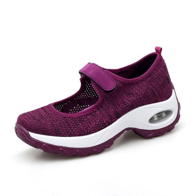New Air Cushion Flat Shoes Women Mesh Sneakers Breathable Women Shoes Increase Casual Shoes Air Cushion Woman Mesh Sneakers Breathable Flats Womens Shoes Stevvex