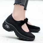 New Air Cushion Flat Shoes Women Mesh Sneakers Breathable Women Shoes Increase Casual Shoes Air Cushion Woman Mesh Sneakers Breathable Flats Womens Shoes Stevvex