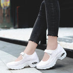 New Air Cushion Flat Shoes Women Mesh Sneakers Breathable Women Shoes Increase Casual Shoes Air Cushion Woman Mesh Sneakers Breathable Flats Womens Shoes Stevvex