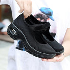 New Air Cushion Flat Shoes Women Mesh Sneakers Breathable Women Shoes Increase Casual Shoes Air Cushion Woman Mesh Sneakers Breathable Flats Womens Shoes Stevvex