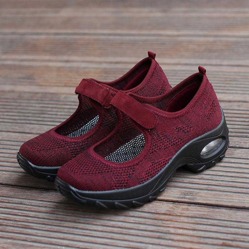 New Air Cushion Flat Shoes Women Mesh Sneakers Breathable Women Shoes Increase Casual Shoes Air Cushion Woman Mesh Sneakers Breathable Flats Womens Shoes Stevvex