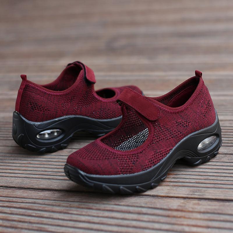 New Air Cushion Flat Shoes Women Mesh Sneakers Breathable Women Shoes Increase Casual Shoes Air Cushion Woman Mesh Sneakers Breathable Flats Womens Shoes Stevvex