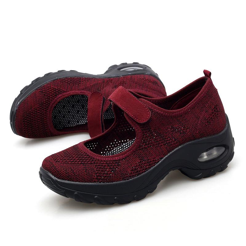 New Air Cushion Flat Shoes Women Mesh Sneakers Breathable Women Shoes Increase Casual Shoes Air Cushion Woman Mesh Sneakers Breathable Flats Womens Shoes Stevvex