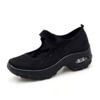 New Air Cushion Flat Shoes Women Mesh Sneakers Breathable Women Shoes Increase Casual Shoes Air Cushion Woman Mesh Sneakers Breathable Flats Womens Shoes Stevvex