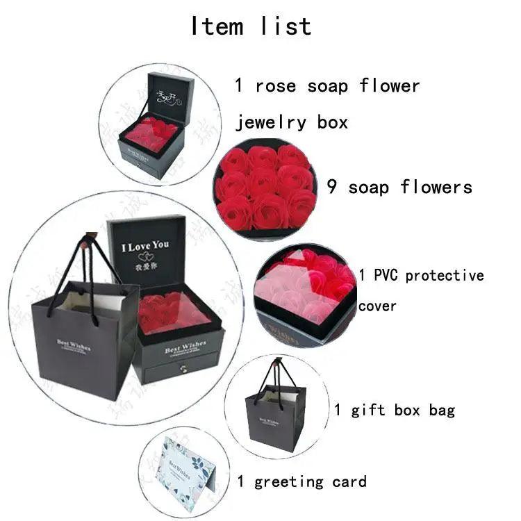 New Amazing Gift Boxes with Lids for Presents Jewelry Rose Box Christmas Present Women's Birthday Party Gift for Mom Girlfriend Gifts Bridesmaid gift Party favorite Stevvex