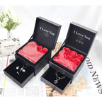 New Amazing Gift Boxes with Lids for Presents Jewelry Rose Box Christmas Present Women's Birthday Party Gift for Mom Girlfriend Gifts Bridesmaid gift Party favorite Stevvex