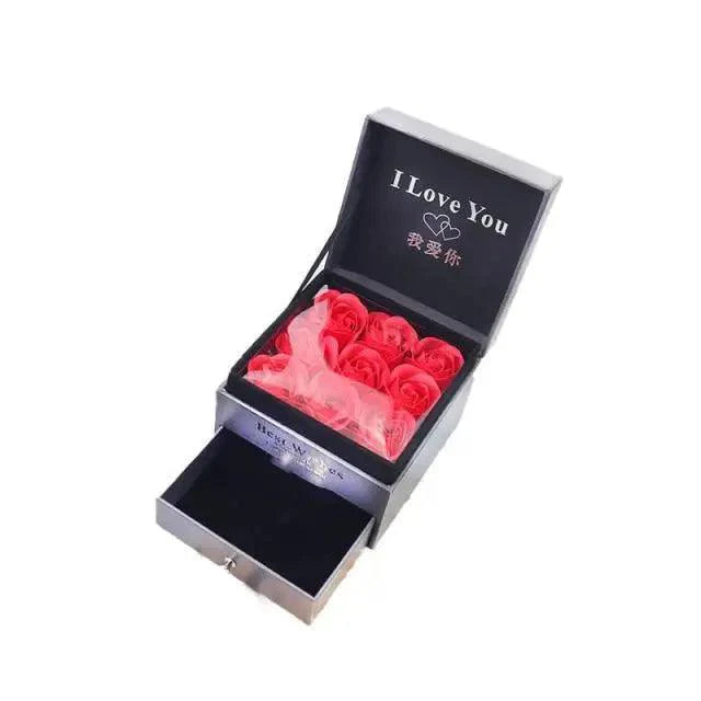 New Amazing Gift Boxes with Lids for Presents Jewelry Rose Box Christmas Present Women's Birthday Party Gift for Mom Girlfriend Gifts Bridesmaid gift Party favorite Stevvex