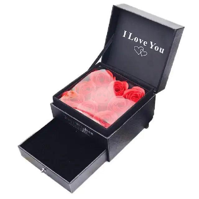 New Amazing Gift Boxes with Lids for Presents Jewelry Rose Box Christmas Present Women's Birthday Party Gift for Mom Girlfriend Gifts Bridesmaid gift Party favorite Stevvex
