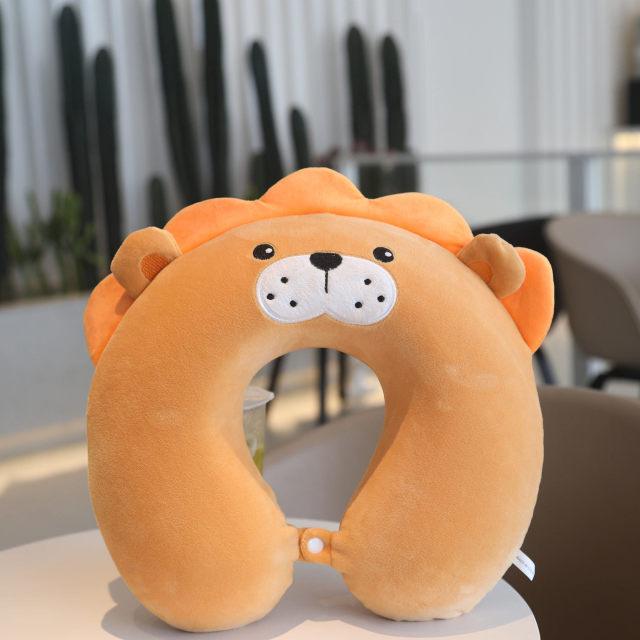 New Animal Memory Cotton U-shaped Pillow Car Neck Pillow Noon Rest Pillow Plane Travel PillowKids Neck  Travel Pillows Cute U-Shaped Animal Pillow for Cars Planes Boys Girls Child Gift Ideas Stevvex