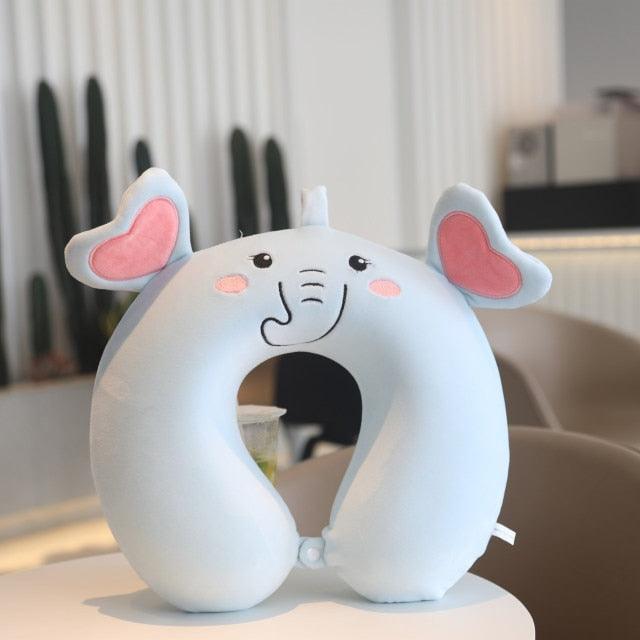 New Animal Memory Cotton U-shaped Pillow Car Neck Pillow Noon Rest Pillow Plane Travel PillowKids Neck  Travel Pillows Cute U-Shaped Animal Pillow for Cars Planes Boys Girls Child Gift Ideas Stevvex