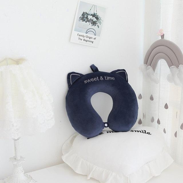 New Animal Memory Cotton U-shaped Pillow Car Neck Pillow Noon Rest Pillow Plane Travel PillowKids Neck  Travel Pillows Cute U-Shaped Animal Pillow for Cars Planes Boys Girls Child Gift Ideas Stevvex