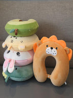 New Animal Memory Cotton U-shaped Pillow Car Neck Pillow Noon Rest Pillow Plane Travel PillowKids Neck  Travel Pillows Cute U-Shaped Animal Pillow for Cars Planes Boys Girls Child Gift Ideas Stevvex