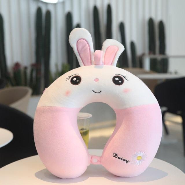 New Animal Memory Cotton U-shaped Pillow Car Neck Pillow Noon Rest Pillow Plane Travel PillowKids Neck  Travel Pillows Cute U-Shaped Animal Pillow for Cars Planes Boys Girls Child Gift Ideas Stevvex