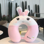 New Animal Memory Cotton U-shaped Pillow Car Neck Pillow Noon Rest Pillow Plane Travel PillowKids Neck  Travel Pillows Cute U-Shaped Animal Pillow for Cars Planes Boys Girls Child Gift Ideas Stevvex