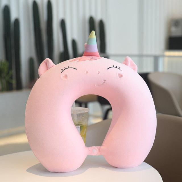 New Animal Memory Cotton U-shaped Pillow Car Neck Pillow Noon Rest Pillow Plane Travel PillowKids Neck  Travel Pillows Cute U-Shaped Animal Pillow for Cars Planes Boys Girls Child Gift Ideas Stevvex