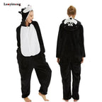 New Animal Pajamas Women Unicorn Sleepwear Panda Pajama Cartoon Overalls Winter Rabbit Nightie Jumpsuit For Winter Girls Unicorn Pajamas Costume Fleece Hooded Animal Sleepwear Christmas Cosplay Unicorn Gift Stevvex