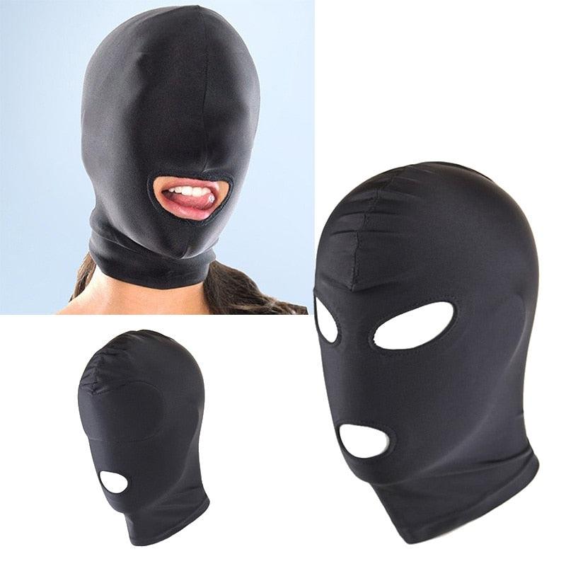 New Arrival Hole Men Women Adult Spandex Balaclava Open Mouth Face Eye Head Mask Costume Slave Game Role Play Mask Gaiter Bike Half Mask Cold Weather Half Balaclava Outdoor Sports Mask Tactical Neck Warmer for Men & Women Stevvex