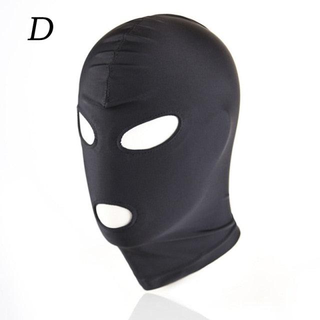 New Arrival Hole Men Women Adult Spandex Balaclava Open Mouth Face Eye Head Mask Costume Slave Game Role Play Mask Gaiter Bike Half Mask Cold Weather Half Balaclava Outdoor Sports Mask Tactical Neck Warmer for Men & Women Stevvex