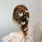 New Arrival Lace Cute Butterfly Hair Clips Hairpins Fashion Barrette Wedding Hairpins Woman Wedding Hair Accessories for Brides and Bridesmaids Styling Tools